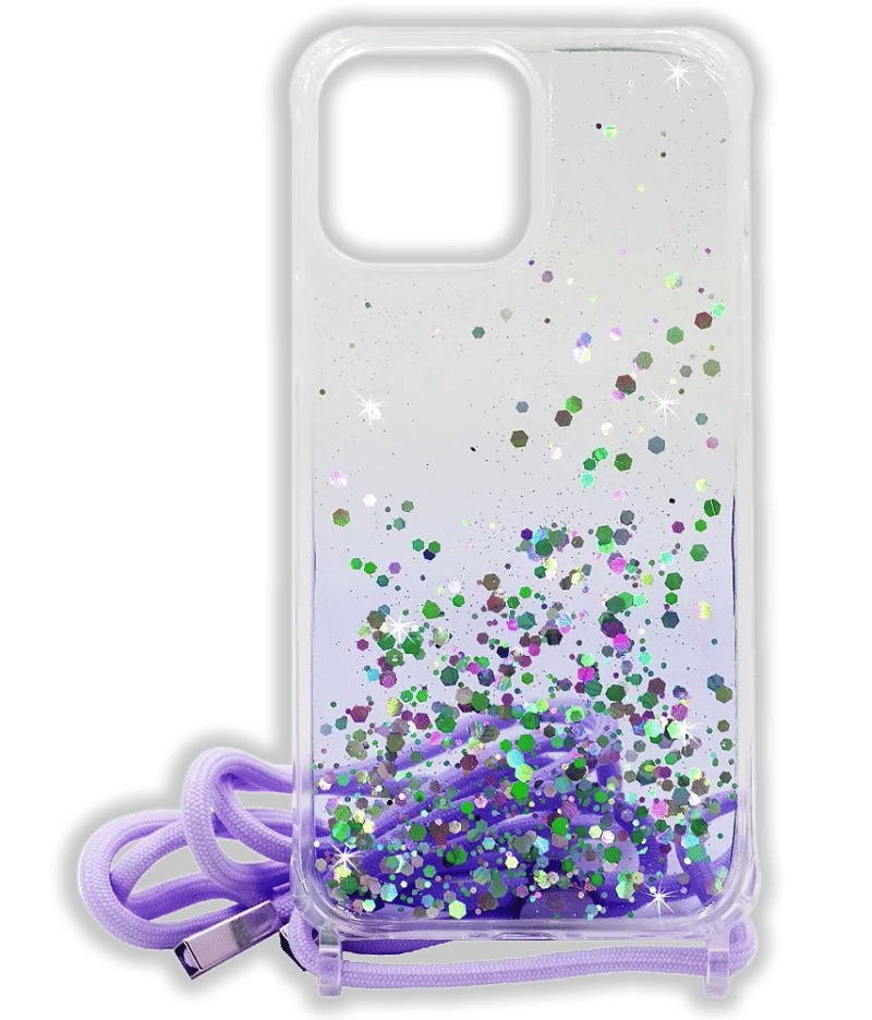 Cover Smoll Confetti Gradient Strap for iPhone 13 Pro Max Transparent/Violet