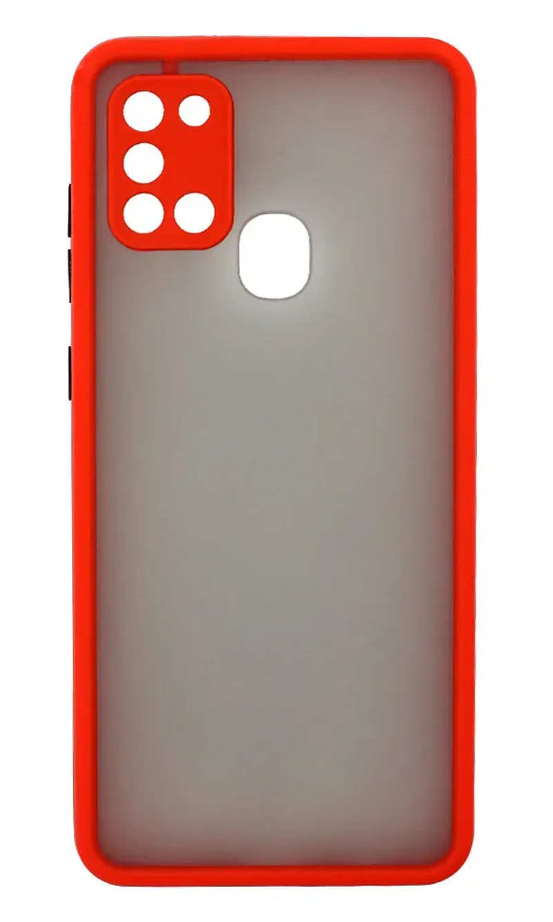 Чохол-накладка Mate + Border Silicon Samsung A21s SM-A217F Red