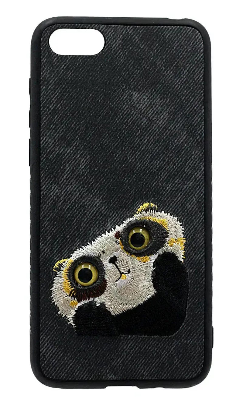 Чохол-накладка Animal Eyes для Samsung A6 2018 A600FZ Textile Dog Grey