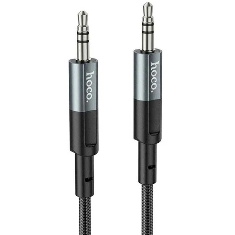 Cable AUX Male 3.5mm to Male 3.5mm 1m Hoco UPA23 Gray