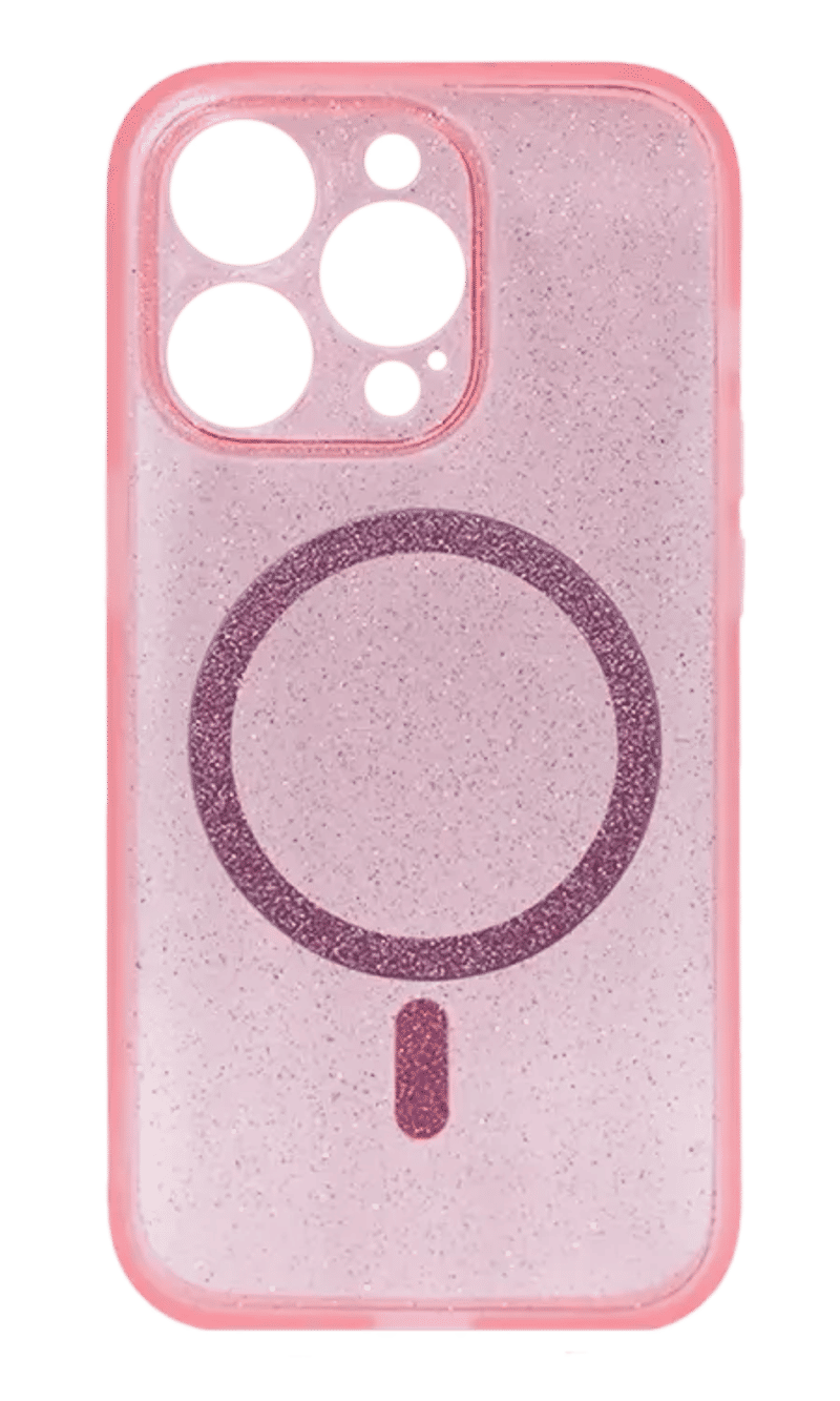 Чохол-накладка WS Sparkles Magsafe для iPhone 15 Pro Max Pink