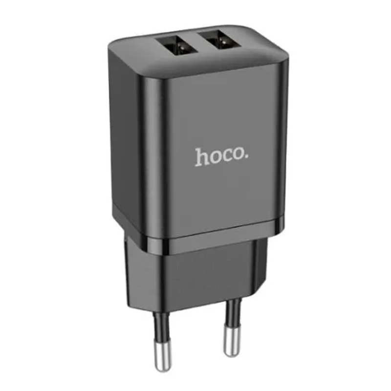 Network Charger 2USB Hoco N25 Maker 2.1A Black