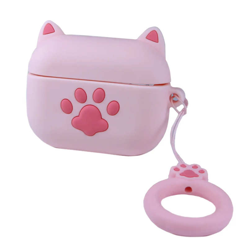 Чохол для гарнітури AirPods Pro 3D Cat Pink
