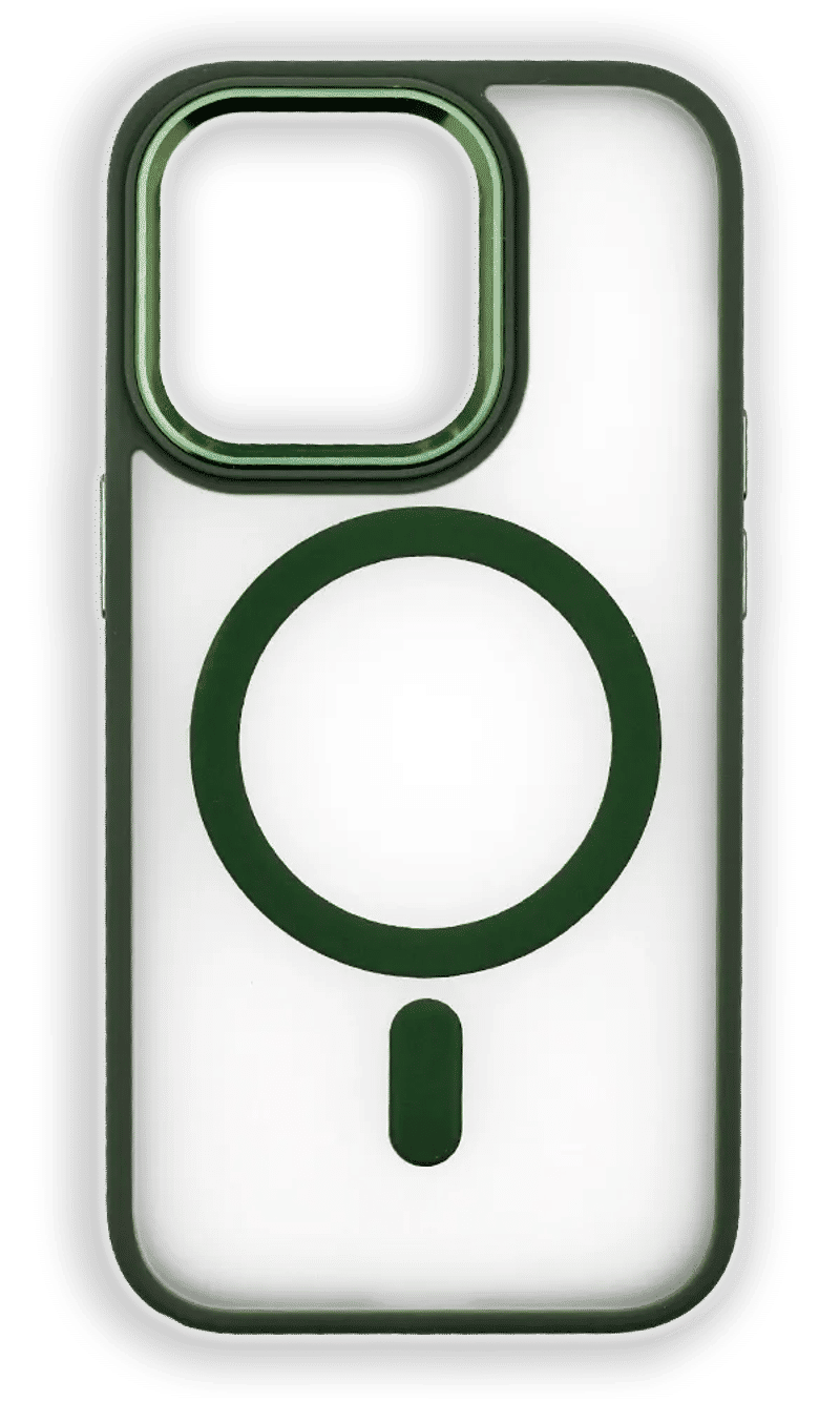 Чохол-накладка Gloss Metal Buttons Magsafe для iPhone 11 Green
