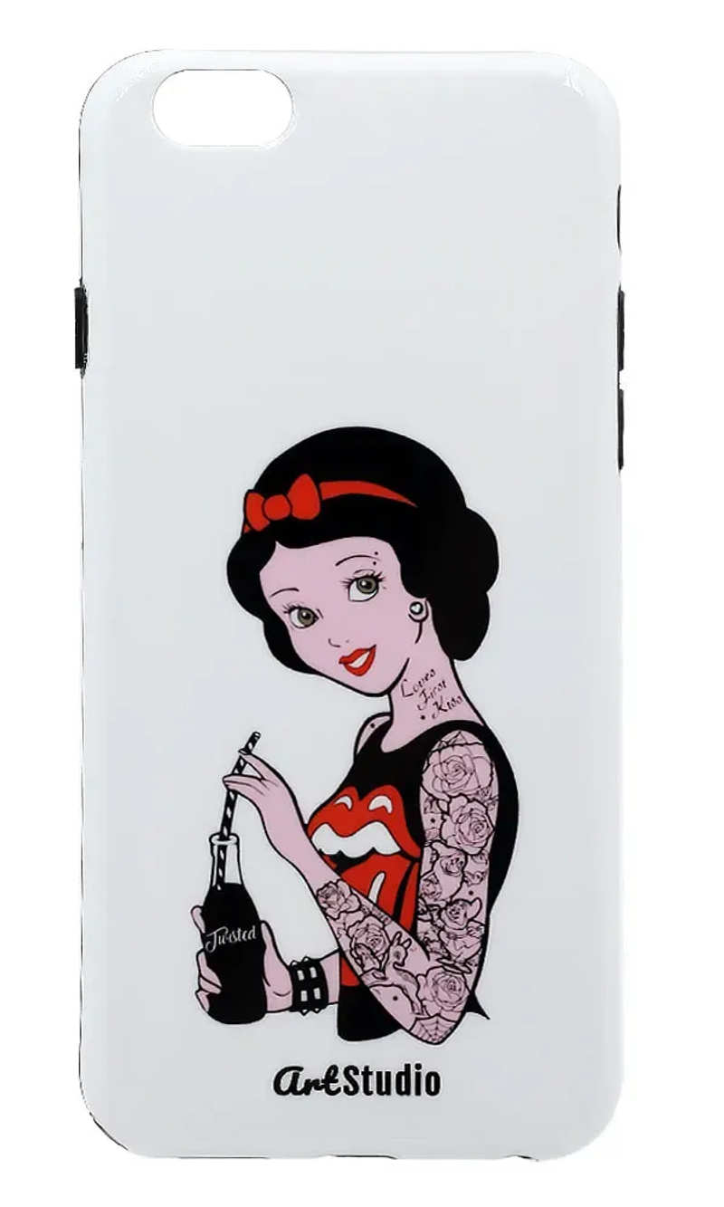 Чохол силіконовий Print SnowWhite для iPhone 6 White