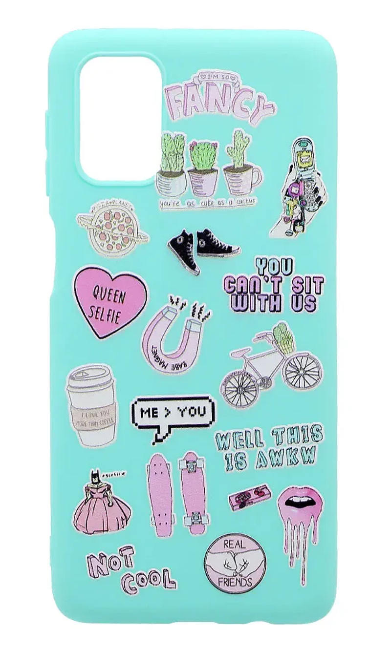 Чохол силіконовий Slim Print для Samsung M31s SM-M317F Mint