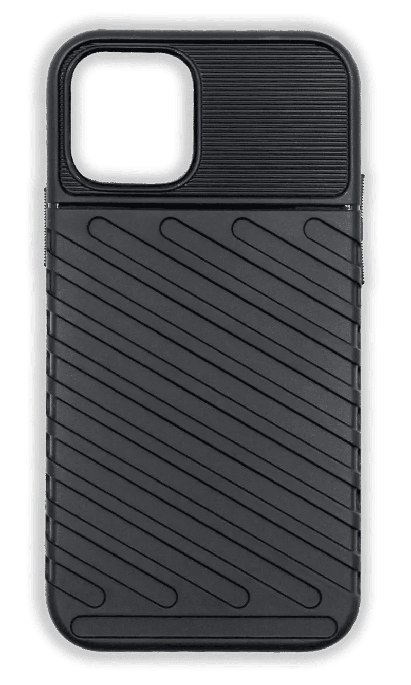 Silicone case Outdoor Shockproof for iPhone 12 / 12 Pro Black