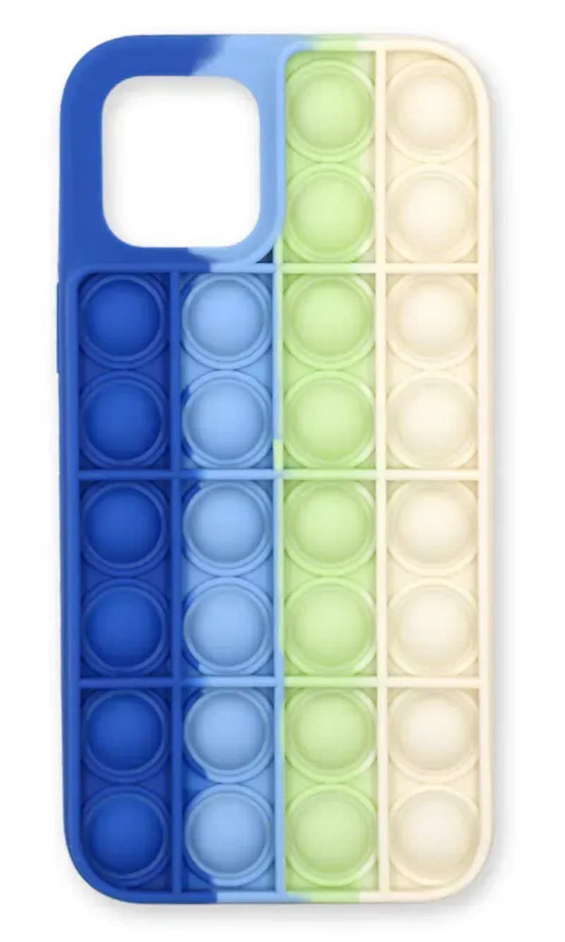 Case silicone 3D Pop It for iPhone Pro Max Blue 12