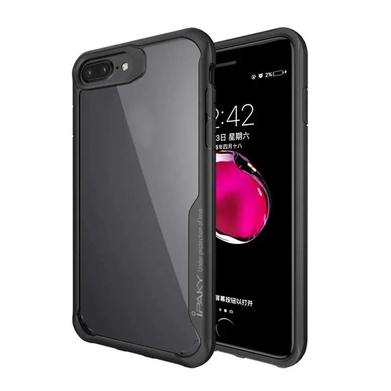 Cover-plate iPaky PC + TPU Super Armor for iPhone 8/7 Plus Black
