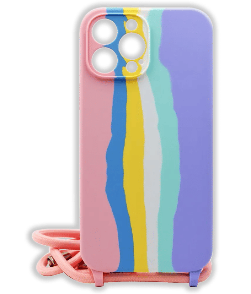 Чохол-накладка App Rainbow Strap для iPhone 13 Pro Max Pink
