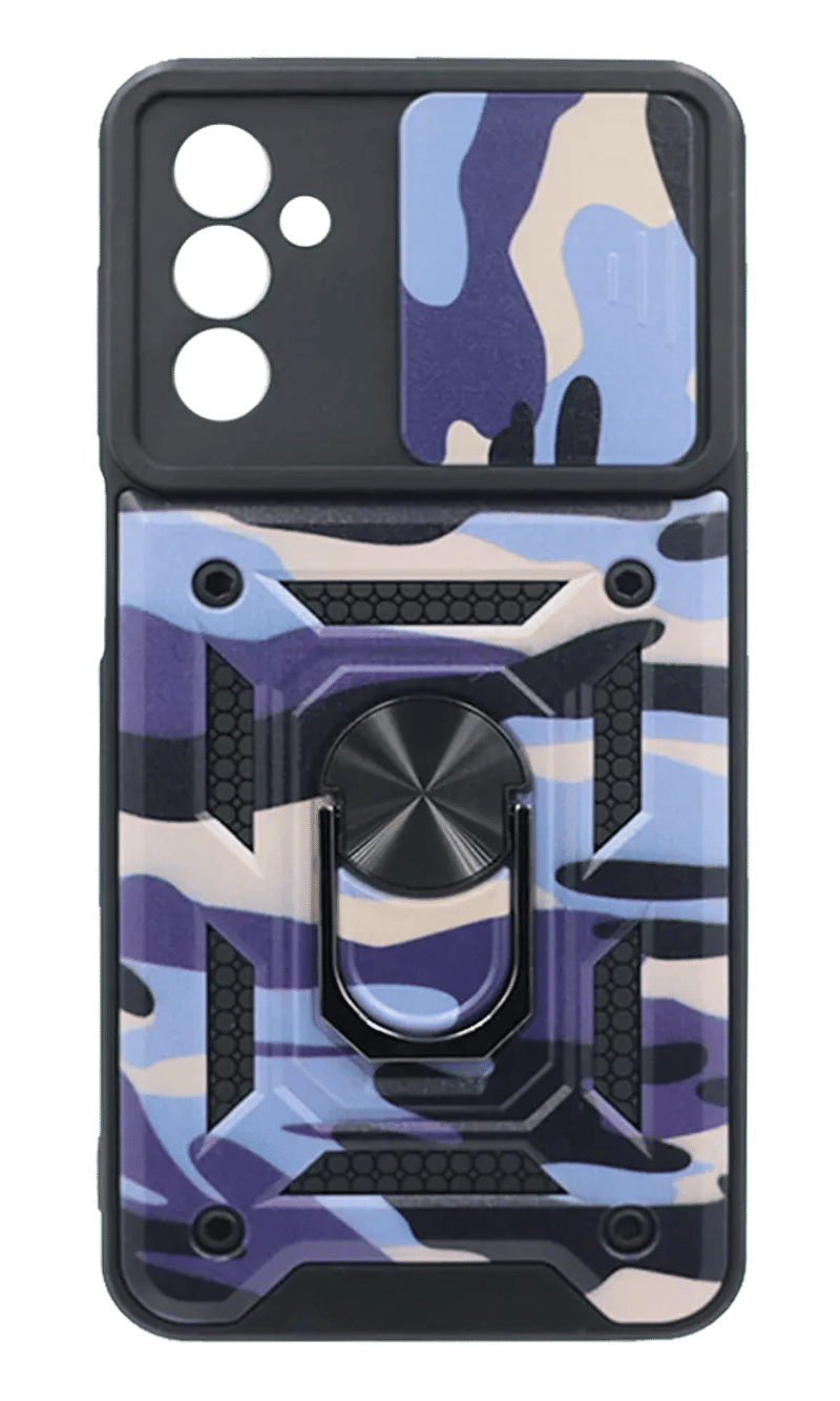 Cover Hybrid CamOff+ Ring for Samsung M23 5G SM-M236B Army Purple
