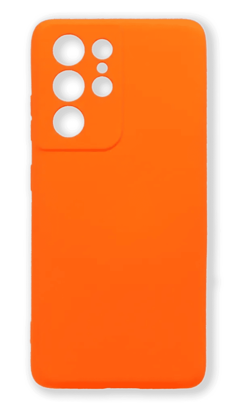 Чохол Molan Silicone Full Cam Samsung S21 Ultra SM-G998B Orange