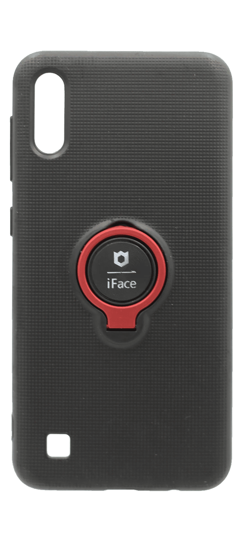 Silicone Case iFace Ring + Magnet for Samsung M10 SM-M105F / A10 SM-A105F Black / Red