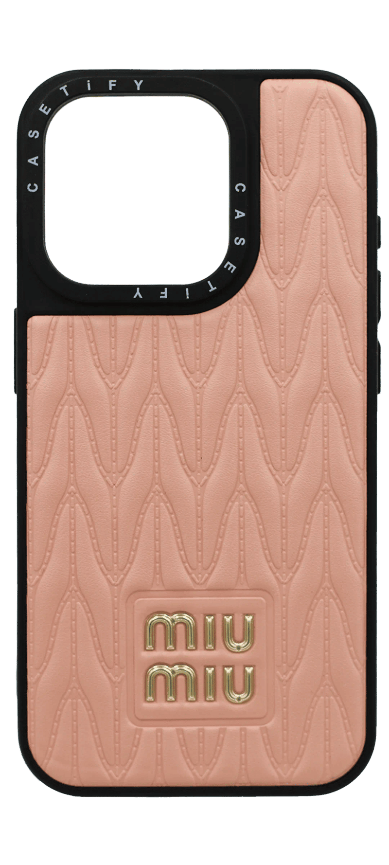 Чохол-накладка MIUMIU Caseti для iPhone 15 Pro Pink