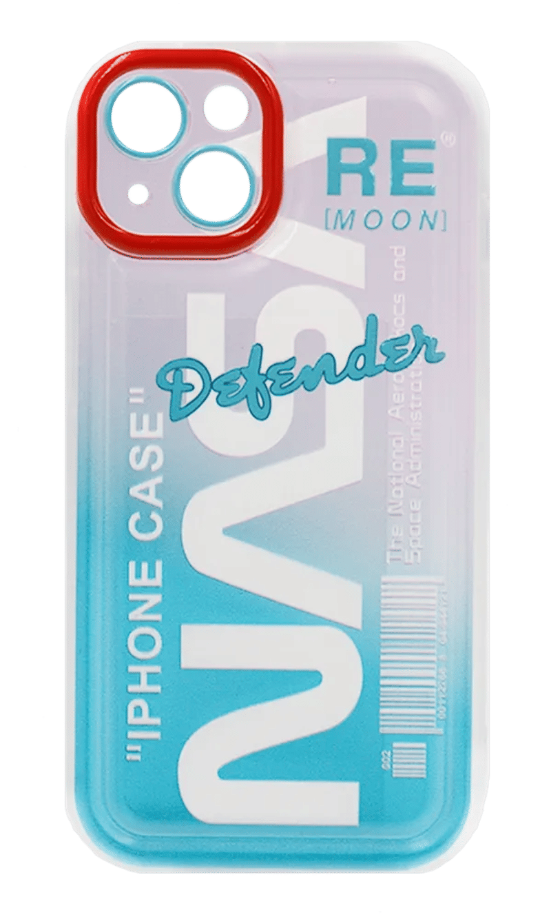 Silicone cover Print NASA logo for iPhone 14 / 13