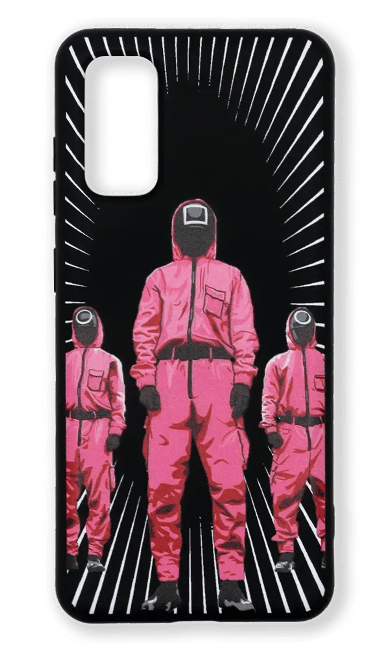 Чохол силіконовий Squid Game для Samsung S20 SM-G980F Black Print 8