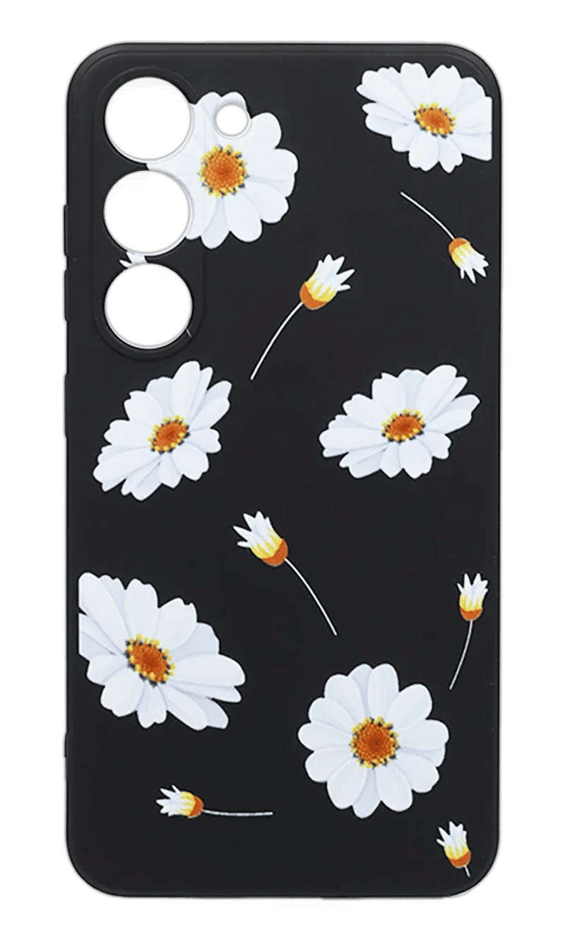 Чохол Molan Silicone Print для Samsung S23 SM-G911B Black/Chamomile