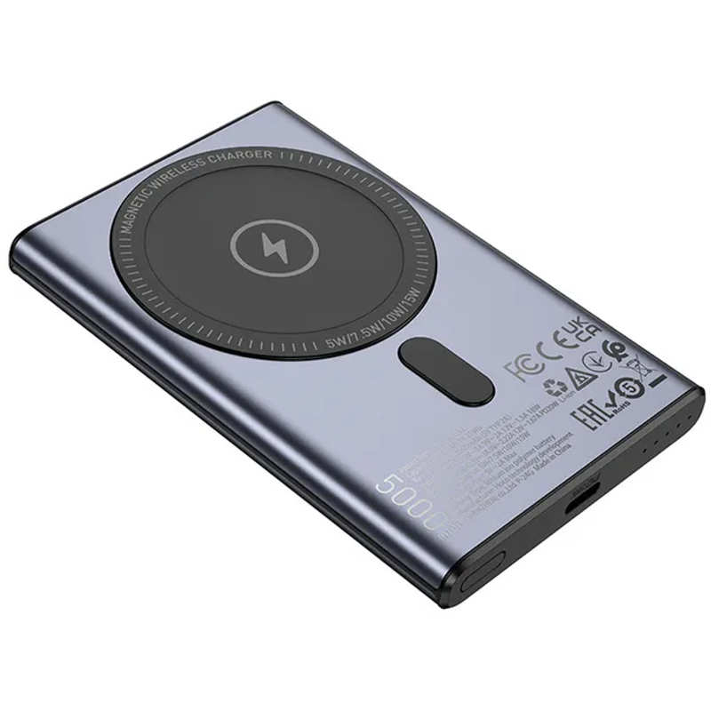 Power Bank MagSafe Hoco Q32 PD20W 5000mAh Gray