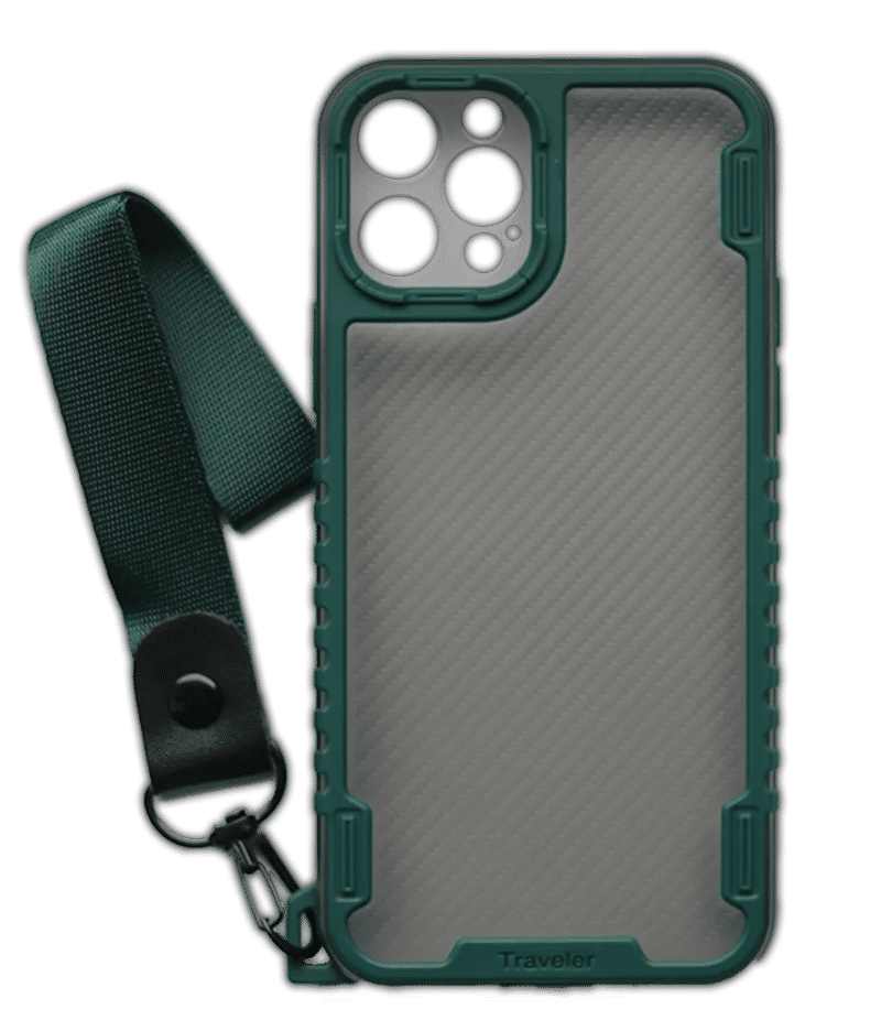Чохол-накладка Travel Carbon для iPhone 13 Pro Max Green