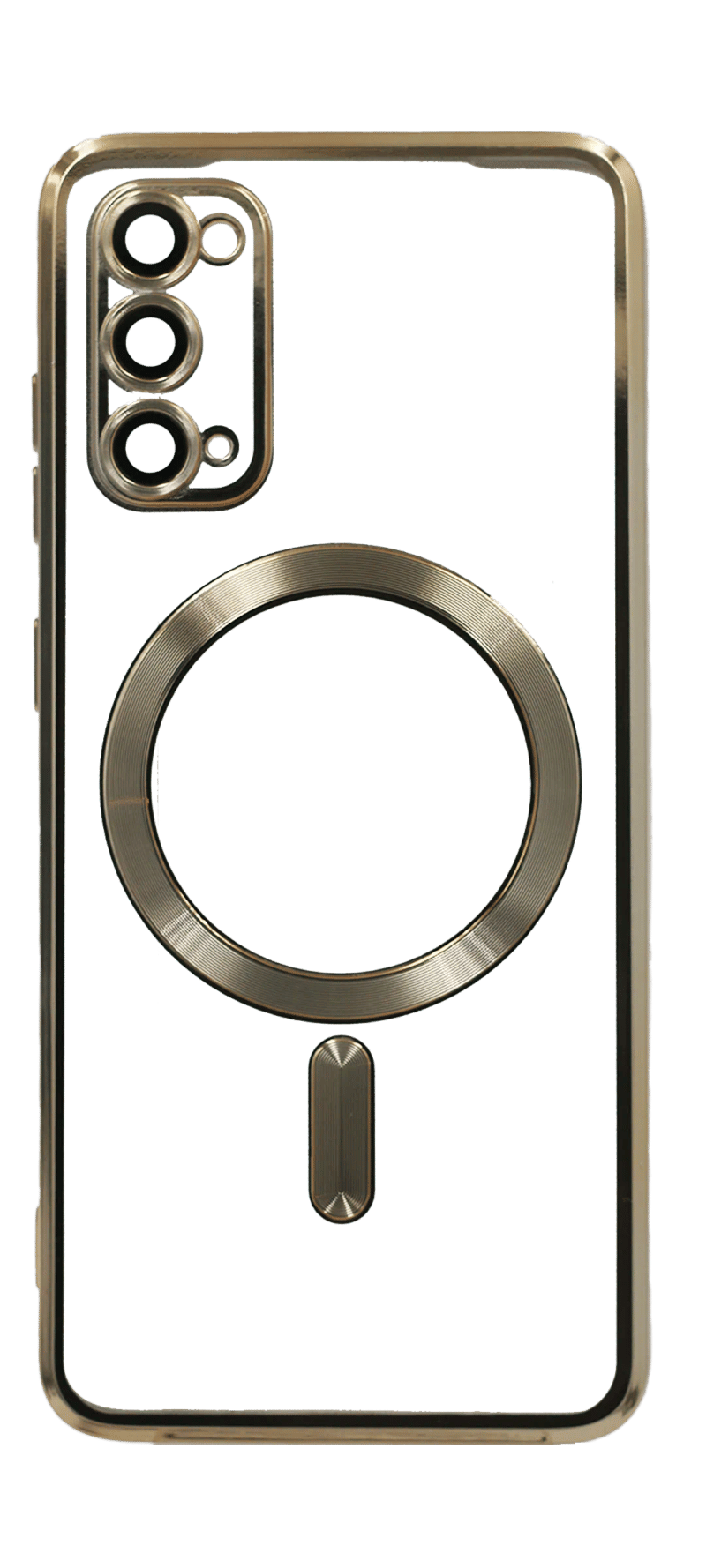 Чохол силіконовий Chrom Border Magsafe Samsung S20 SM-G980F Gold