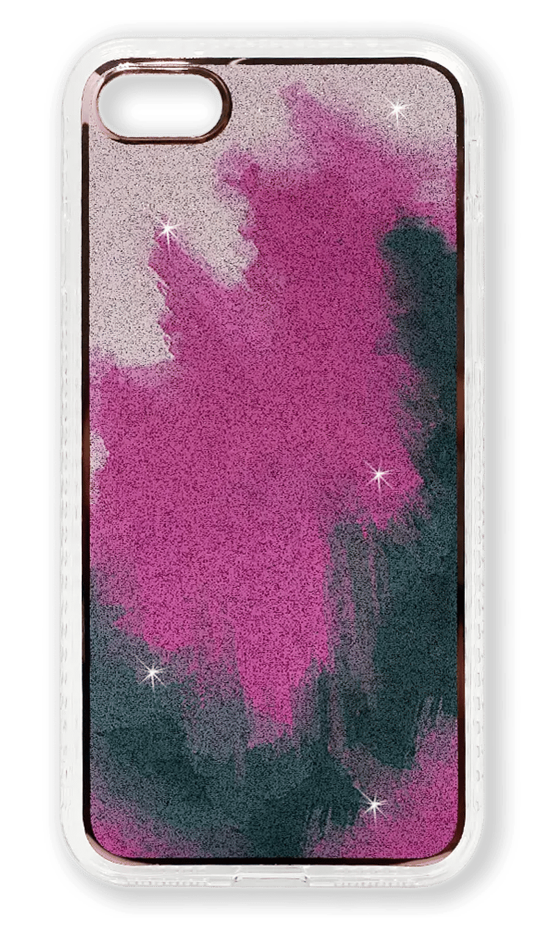 Cover-cover Smoll Sparkles Clouds for iPhone SE2 / 8/7 Pink / Black