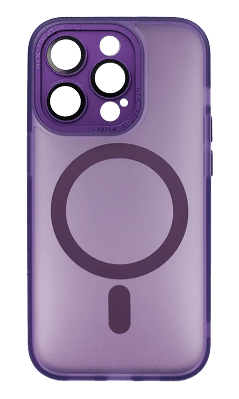 Чохол-накладка Shadow Matt Metal Buttons Magsafe для iPhone 14 Pro Purple