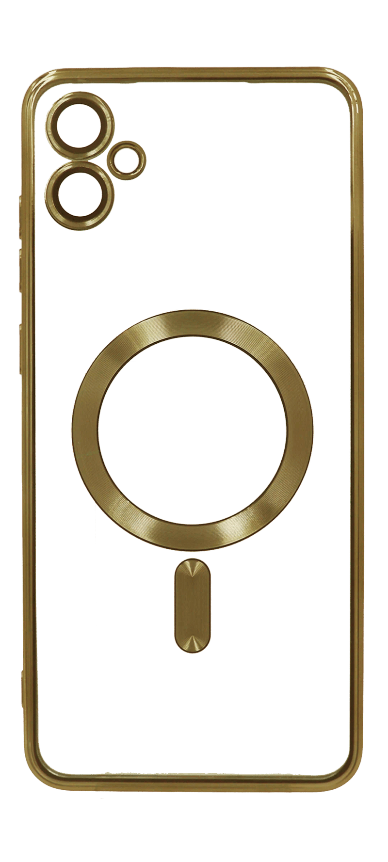 Cover silicone Chrom Border Magsafe Samsung A05 SM-A055F Gold