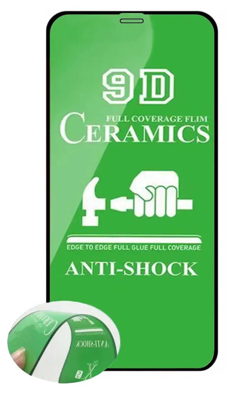 Захисне скло Ceramics для iPhone 12 mini Black м'яка упаковка