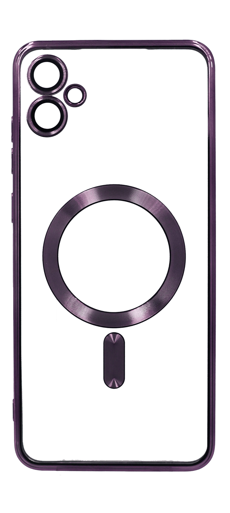 Чохол силіконовий Chrom Border Magsafe Samsung A05 SM-A055F Purple