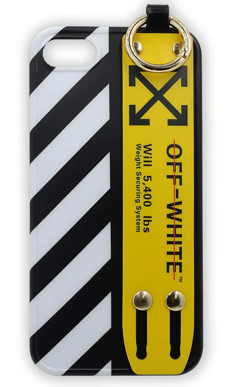 Silicone case Wristband Off-White for iPhone SE2 / 8/7 Black / White