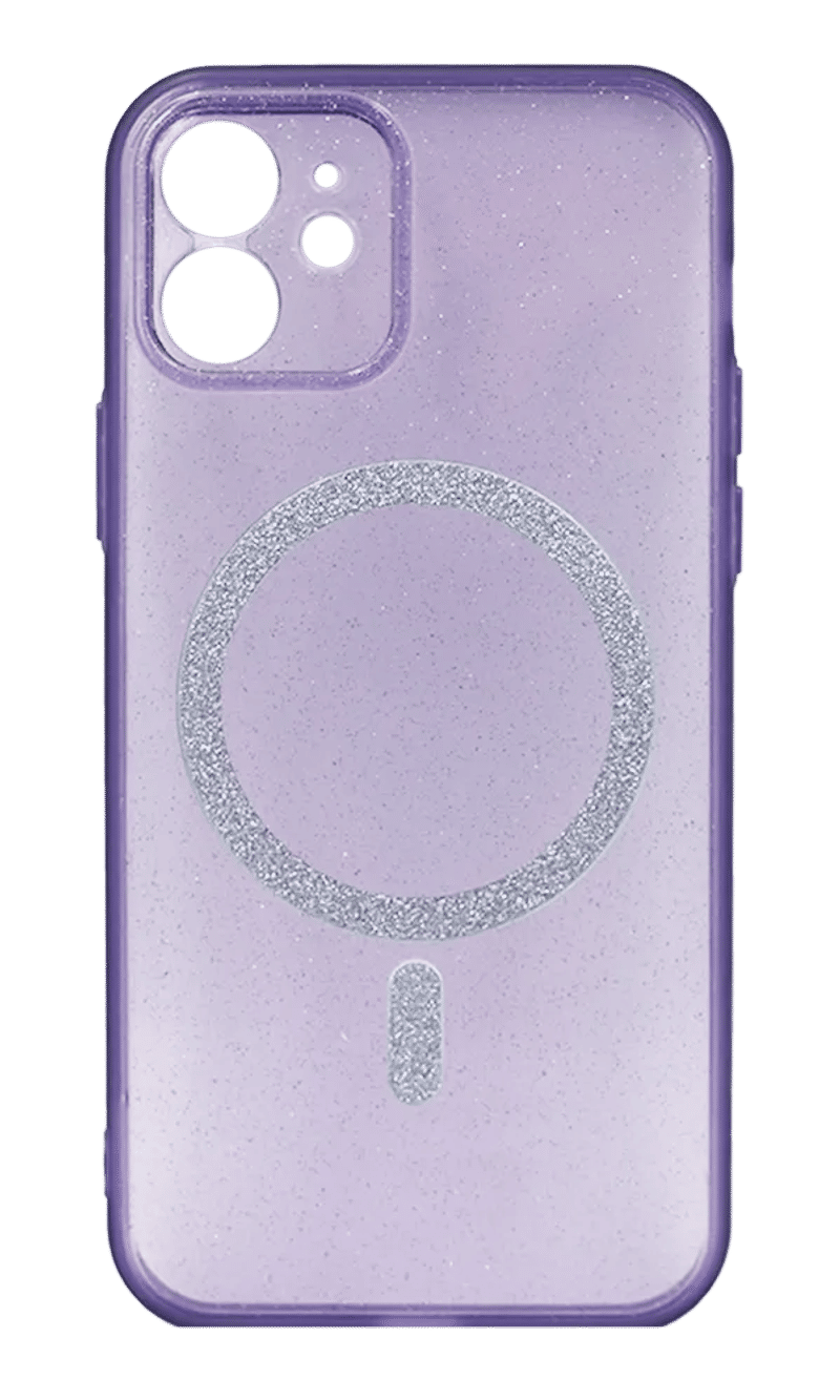 WS Sparkles Magsafe overlay case for iPhone 12 Purple