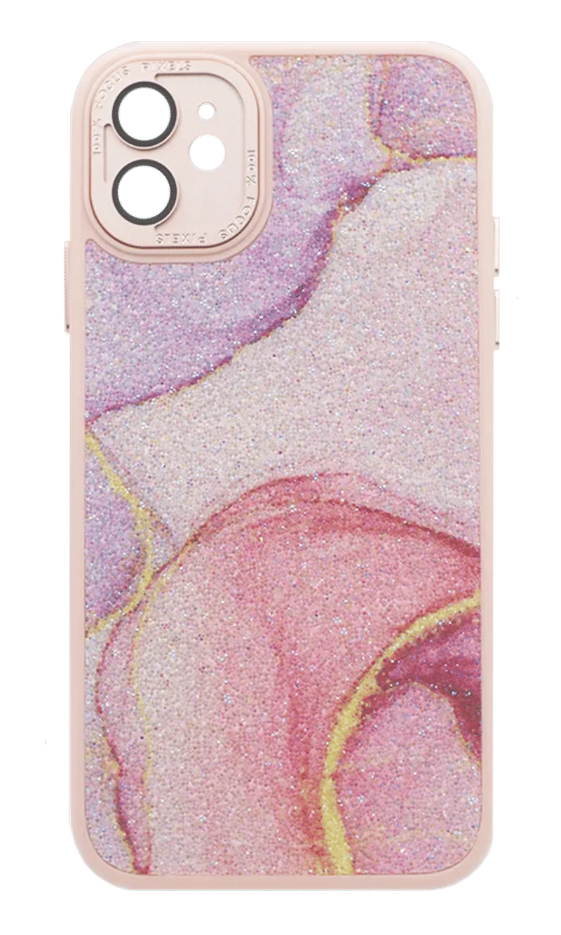 Чохол-накладка Glitter Marble для iPhone 11 Pink