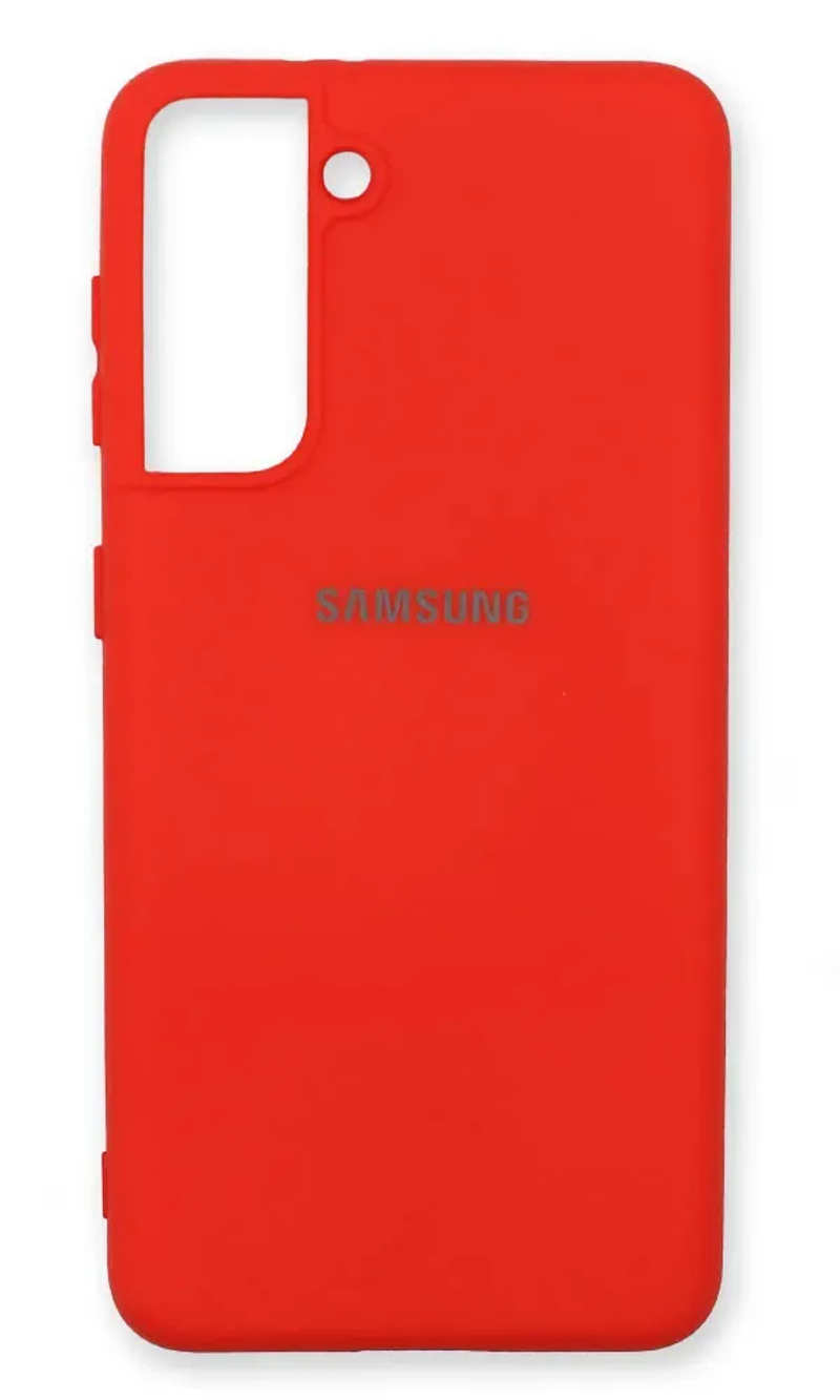 Чохол Silicone Cover для Samsung S21 SM-G991B Red