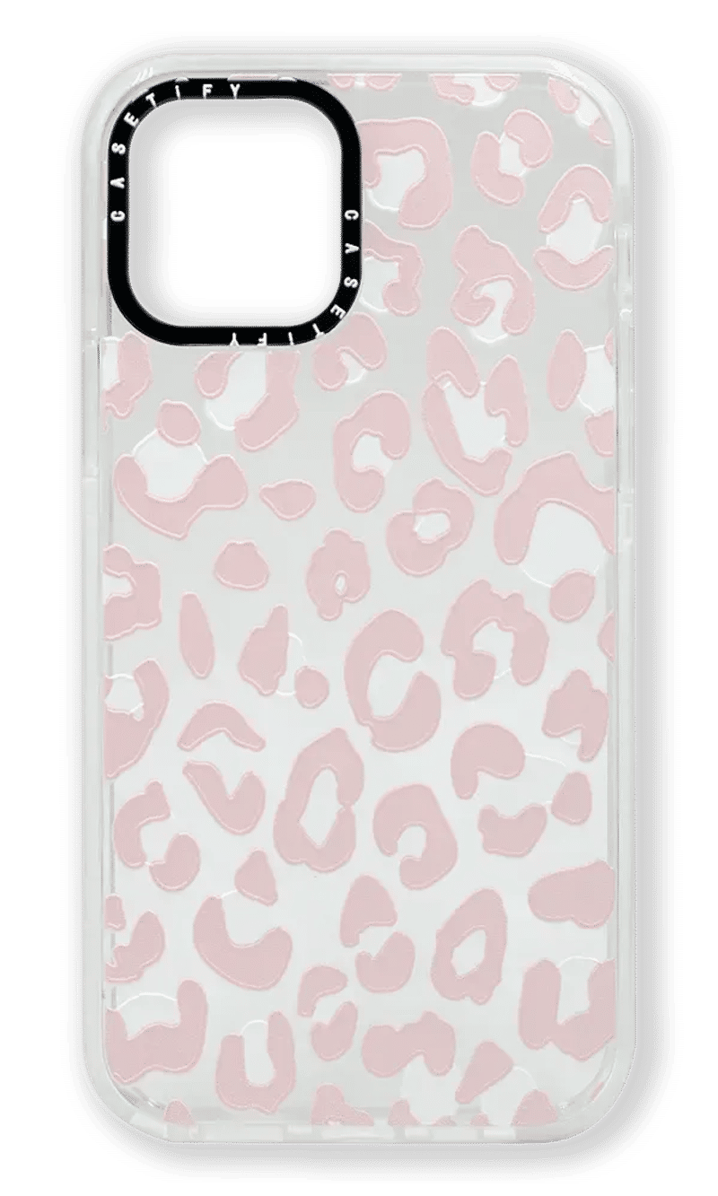 Чохол силіконовий Print Border Leo для iPhone 12/12 Pro Pink