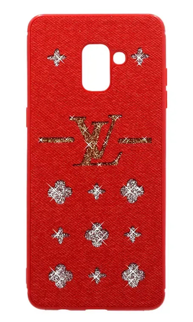 Чохол силіконовий Glitter LV для Samsung A6 2018 A600FZ Red