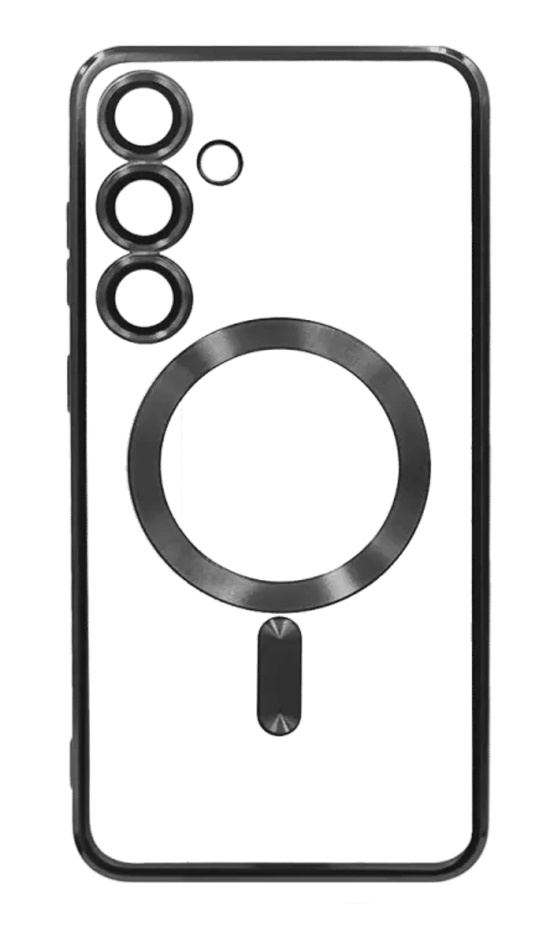 Чохол силіконовий Chrom Border Magsafe Samsung S21 FE SM-G990F Black