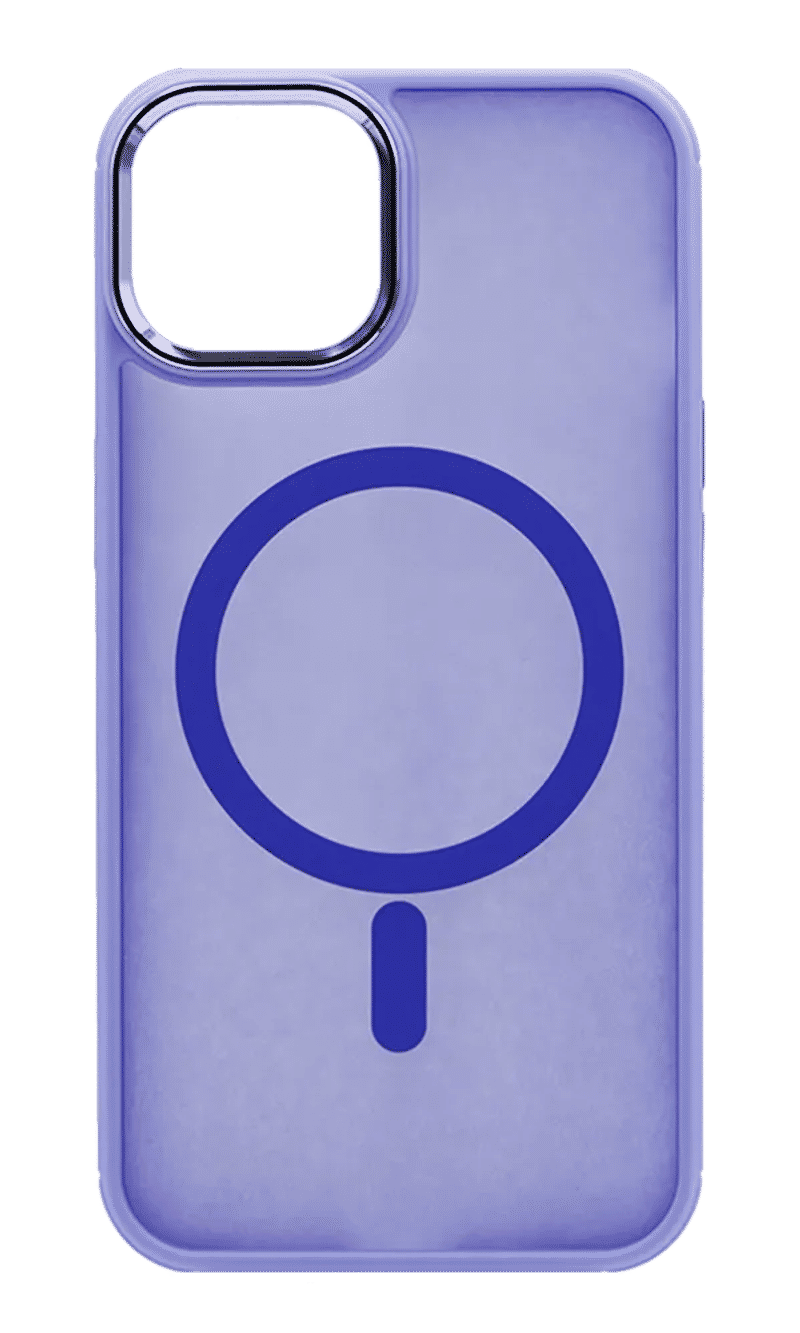 Чохол-накладка Shadow Matt Metal Buttons Magsafe для iPhone 14 / 13 Purple