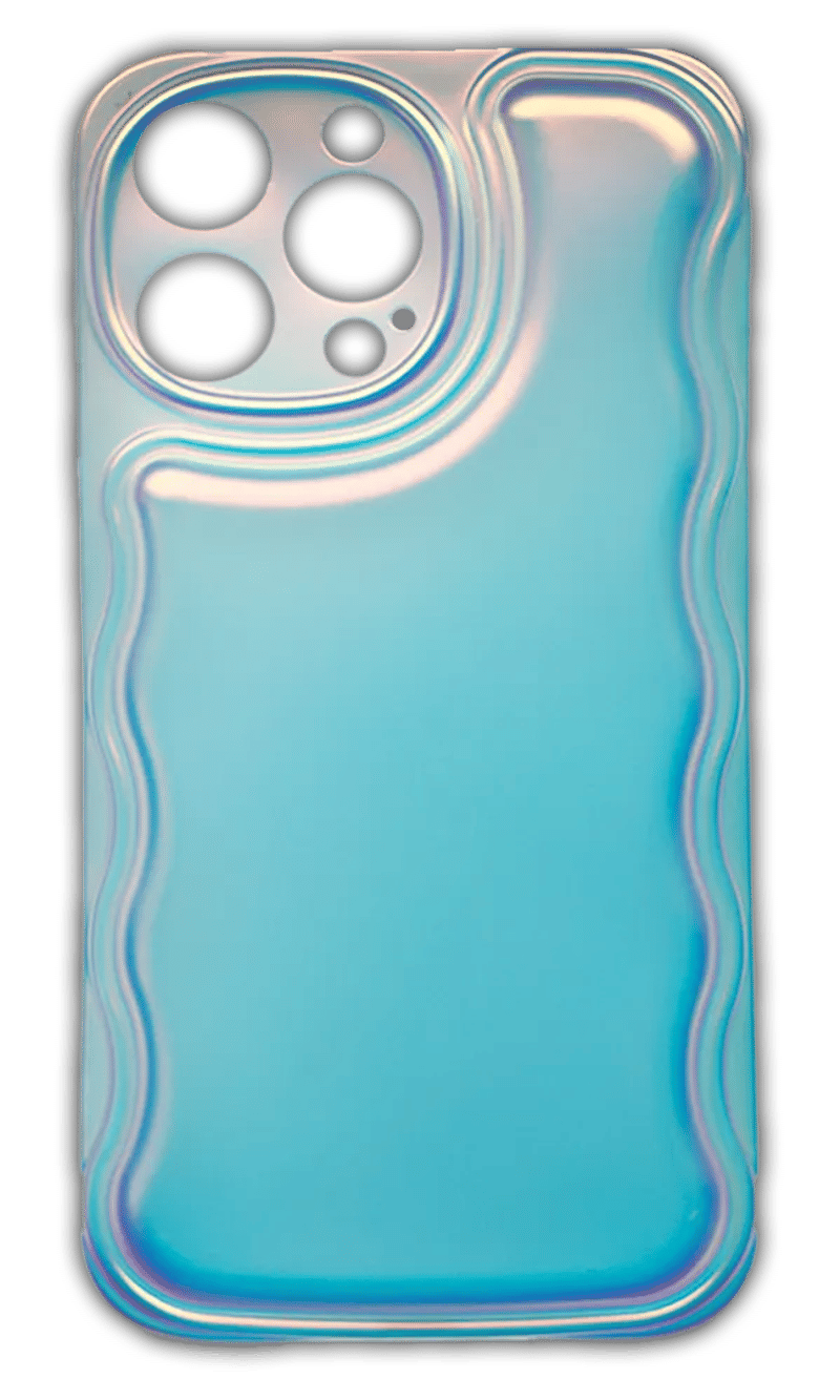 Silicone Bubble Hologram case for iPhone 14 Pro Max