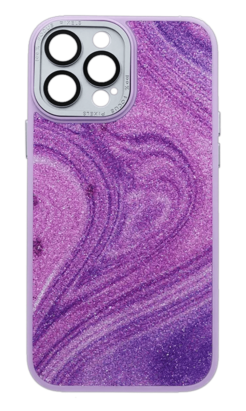 Чохол-накладка Glitter Marble для iPhone 13 Pro Max Purple