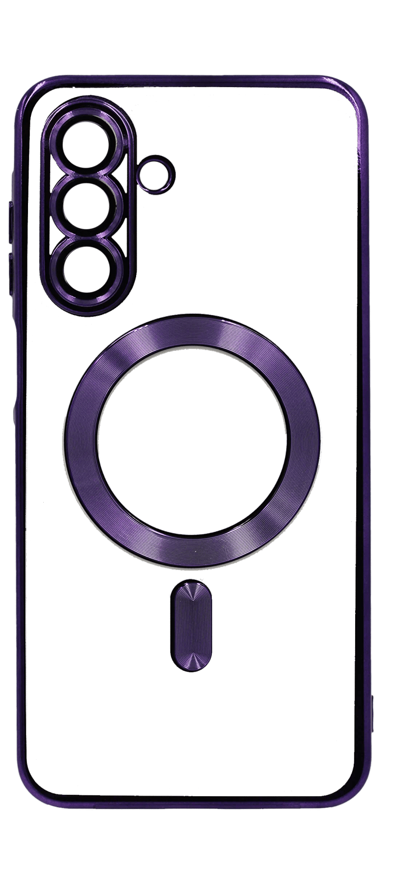 Silicone case Chrom Border Magsafe Samsung A36/A56 Purple
