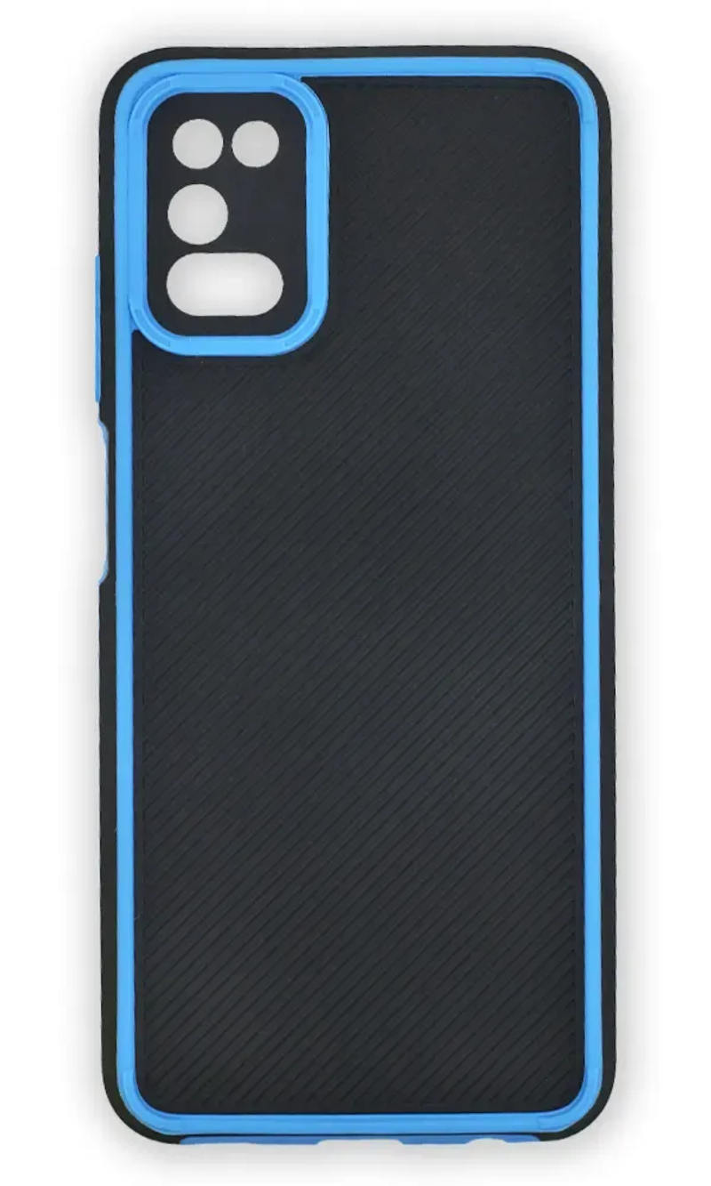 Чохол накладка Carbon Eye для Samsung A03s SM-A037F Black/Blue