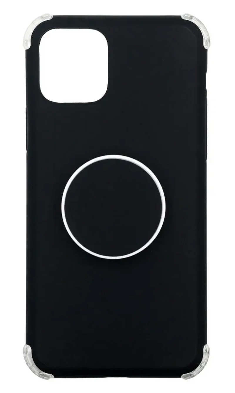 Чохол силіконовий Shockproof + PopSocket для iPhone 11 Pro Max Black