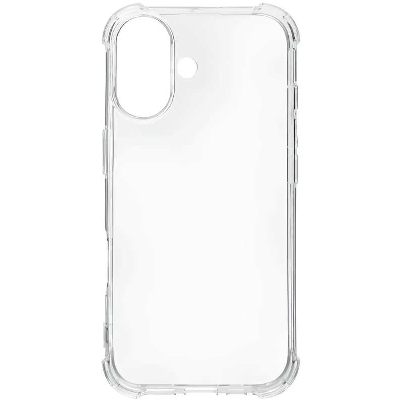 WS Clear Shockproof Silicone Case for iPhone 17 Transparent
