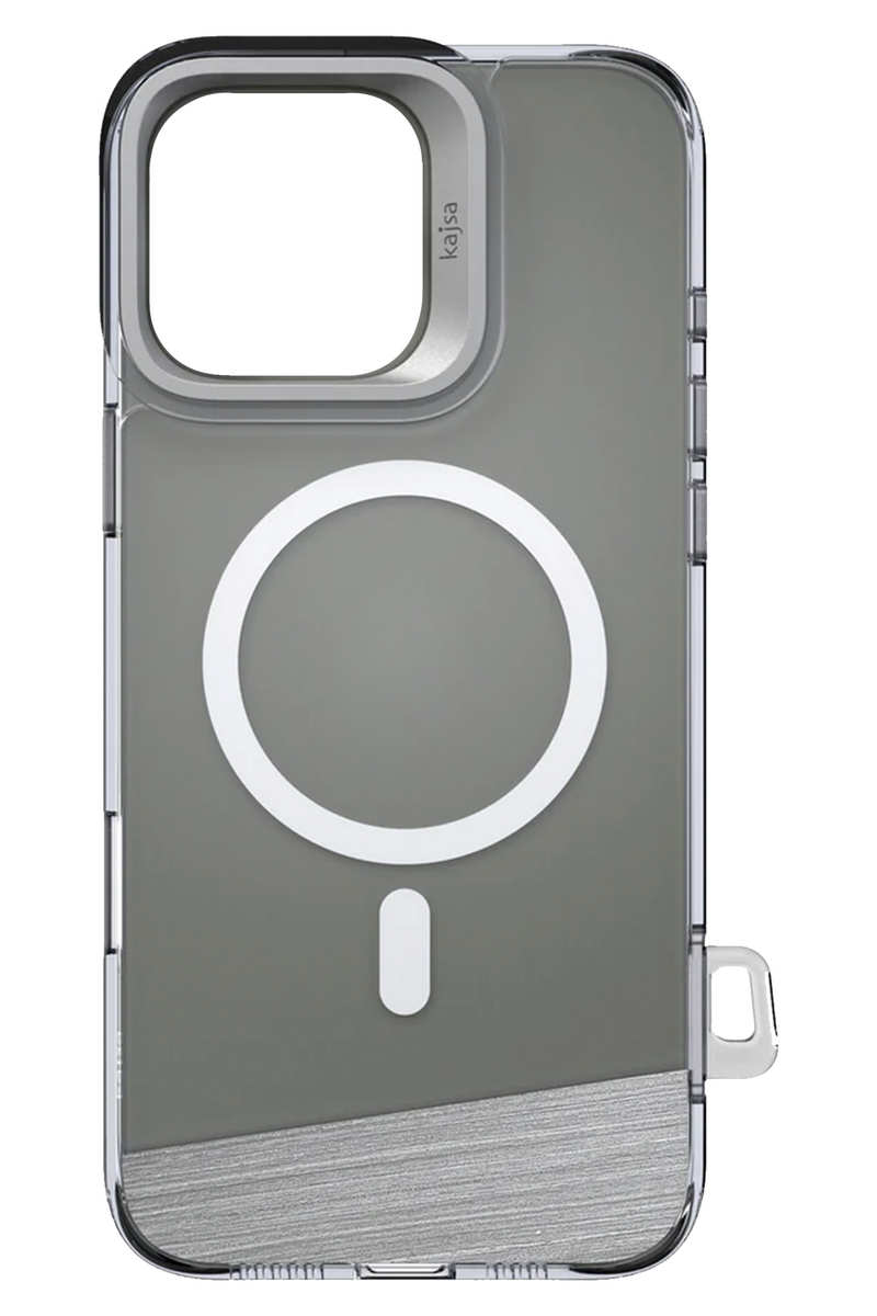 Kajsa Lumber Trans-Shield MagSafe B-Ring Case for iPhone 17 Silver 3MS-LBTRS-I176.3-SL-O
