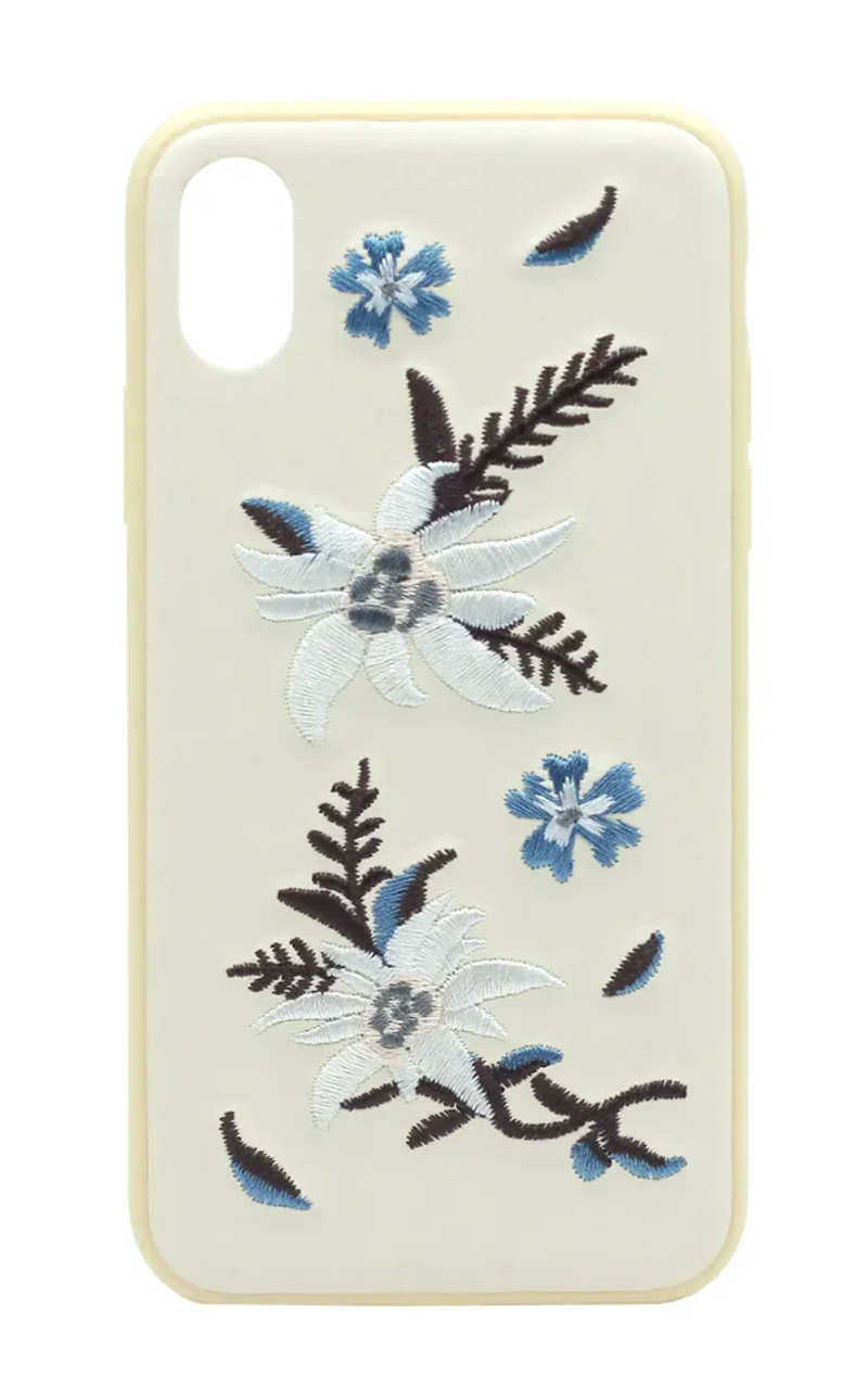 Чохол-накладка Devia Flower Embroidery Jalam для iPhone X / XS Beige (5702)
