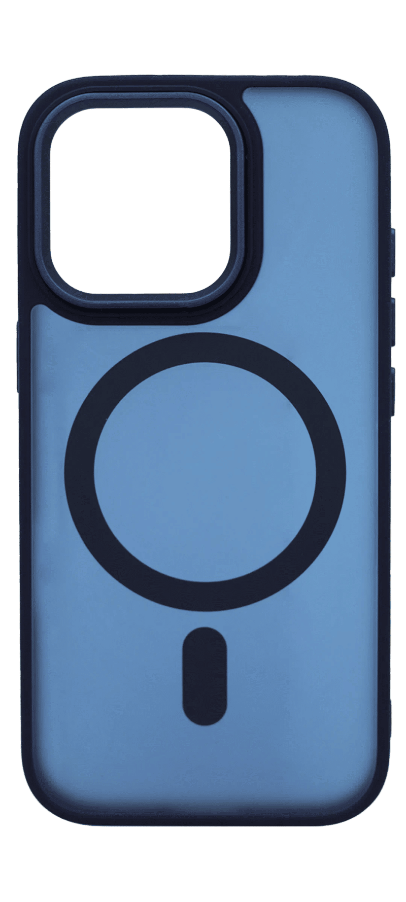 Чохол-накладка Shadow Matt Metal Buttons Magsafe для iPhone 16 Pro Max Blue