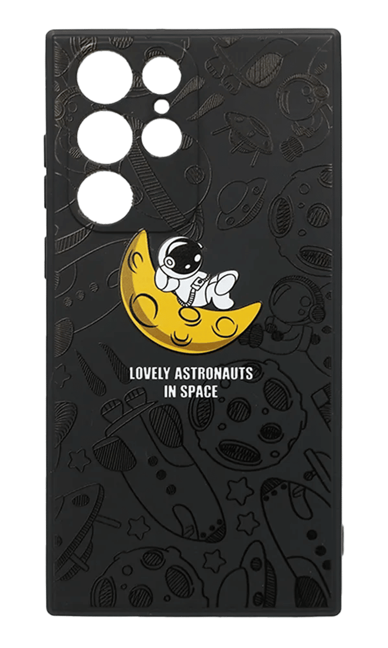 Чохол силіконовий Print для Samsung S22 Ultra SM-G998B Black/Cosmo 1