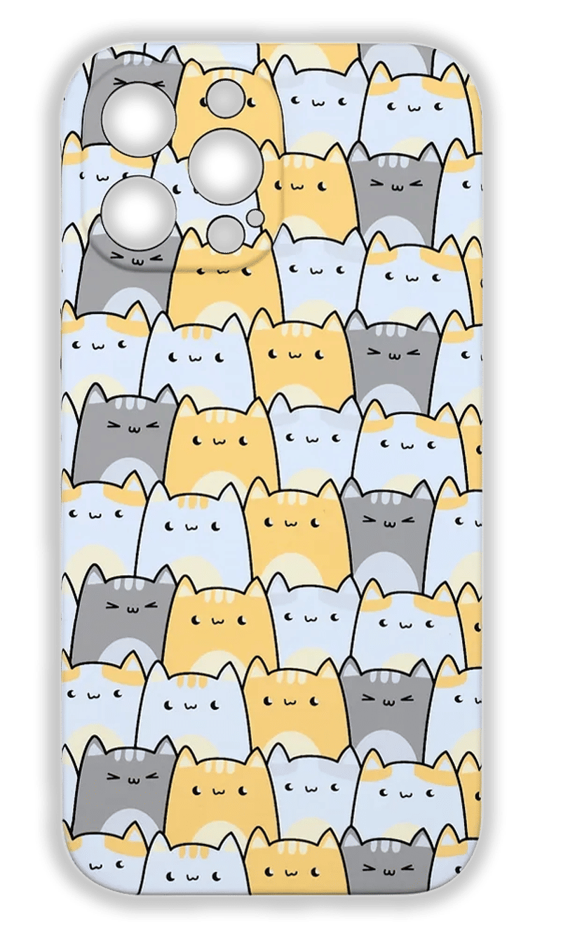 Silicone case Weve Neon X Luxo Cute for iPhone 13 Pro Max Cats