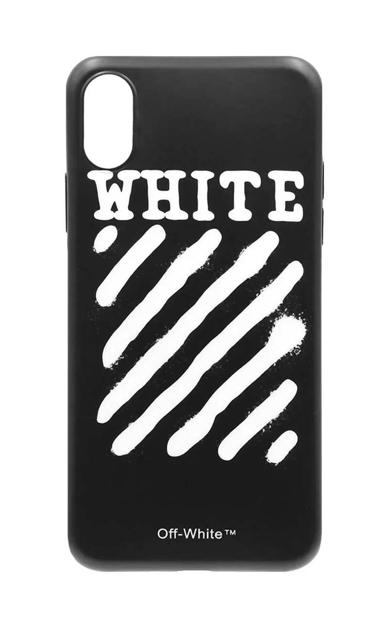 Чохол силіконовий Off-White для iPhone X / XS Black