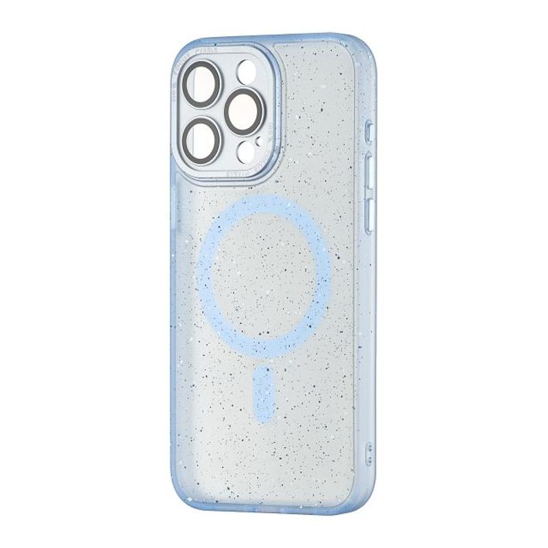 Чохол-накладка Paint Splatter Magsafe для iPhone 14 Pro Max Blue